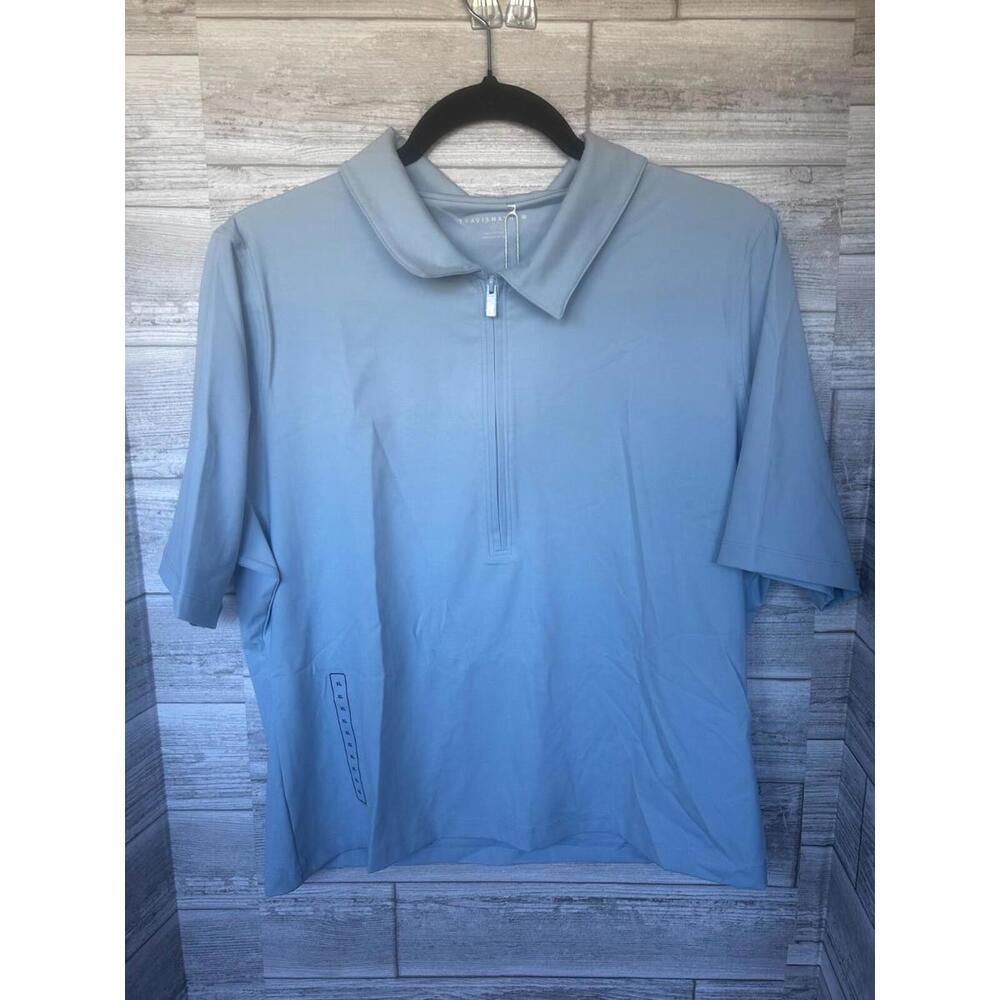 TravisMathew Private Lesson Polo XXL Blue Quarter Zip Golf Shirt NWT MSRP $89.95